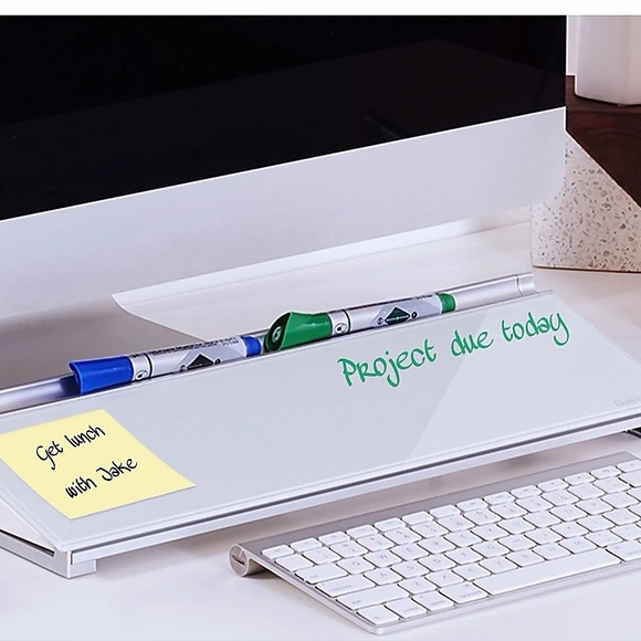quartet Other - Glass Desktop Dry Erase Board Desk Note Pad Laptop Office iMac MacBook Organizer
